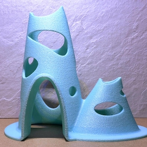 Mid Century Modern Fish Condo: Space Age Aquarium Decor