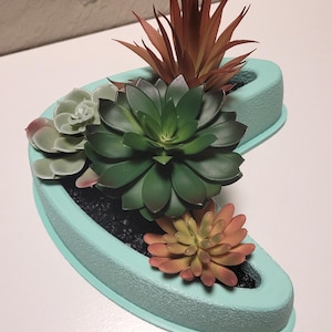 Mid Century Modern Atomic Boomerang Succulent Planter!!
