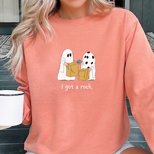 I Got a Rock - Great Pumpkin - Charlie Brown - Peanuts Unisex Garment-Dyed Sweatshirt