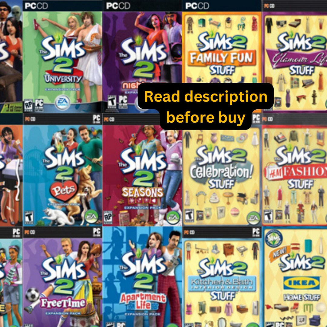 The Sims 2 Ultimate Collection All Dic Expansions Stuff Etsy
