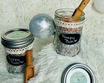 Natural organic therapy bath salts