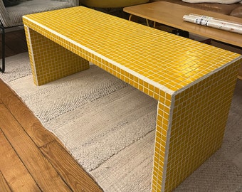 Tile Bench/Coffee Table Handmade