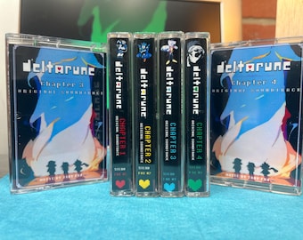 deltarune Chapters 1-4 Bundle!  Custom Cassette Tape and Artwork! - Playable
