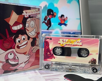 Cinta de casete y carátula personalizadas con la banda sonora de Steven Universe: La película (reproducible)