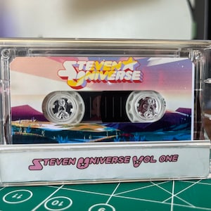Steven Universe Vol 1 Soundtrack Custom Cassette Tape and Artwork image 2