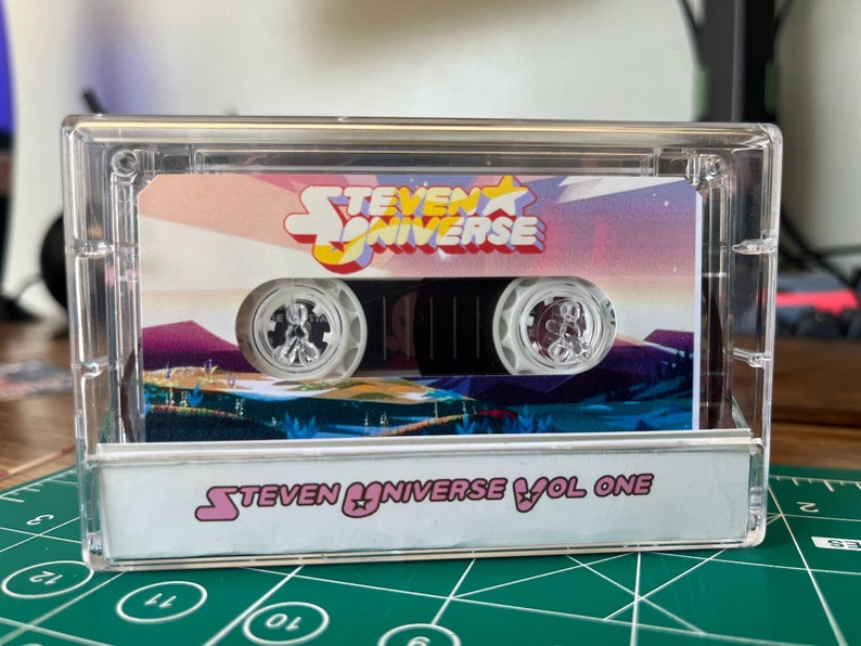 Steven Universe Vol 1 Soundtrack Custom Cassette Tape and Artwork image 2