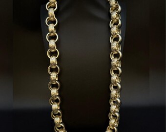 BRACCIALE UOMO CATENA IN ORO GIALLO 18 KT