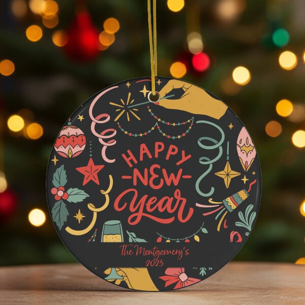 New Years Ornament Etsy