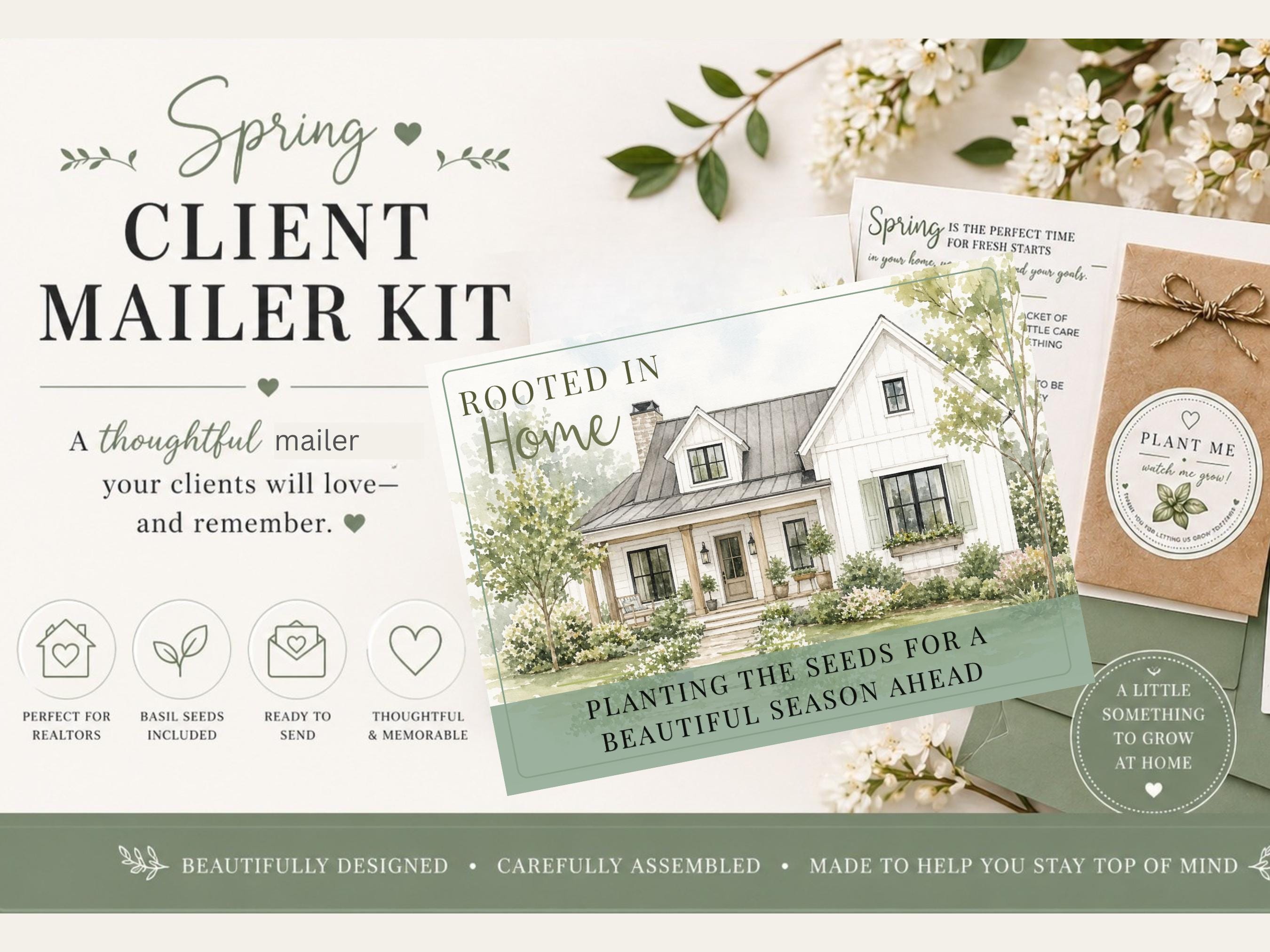 Spring Realtor Mailer Kit With Seeds | Client Appreciation Gift | Real ...