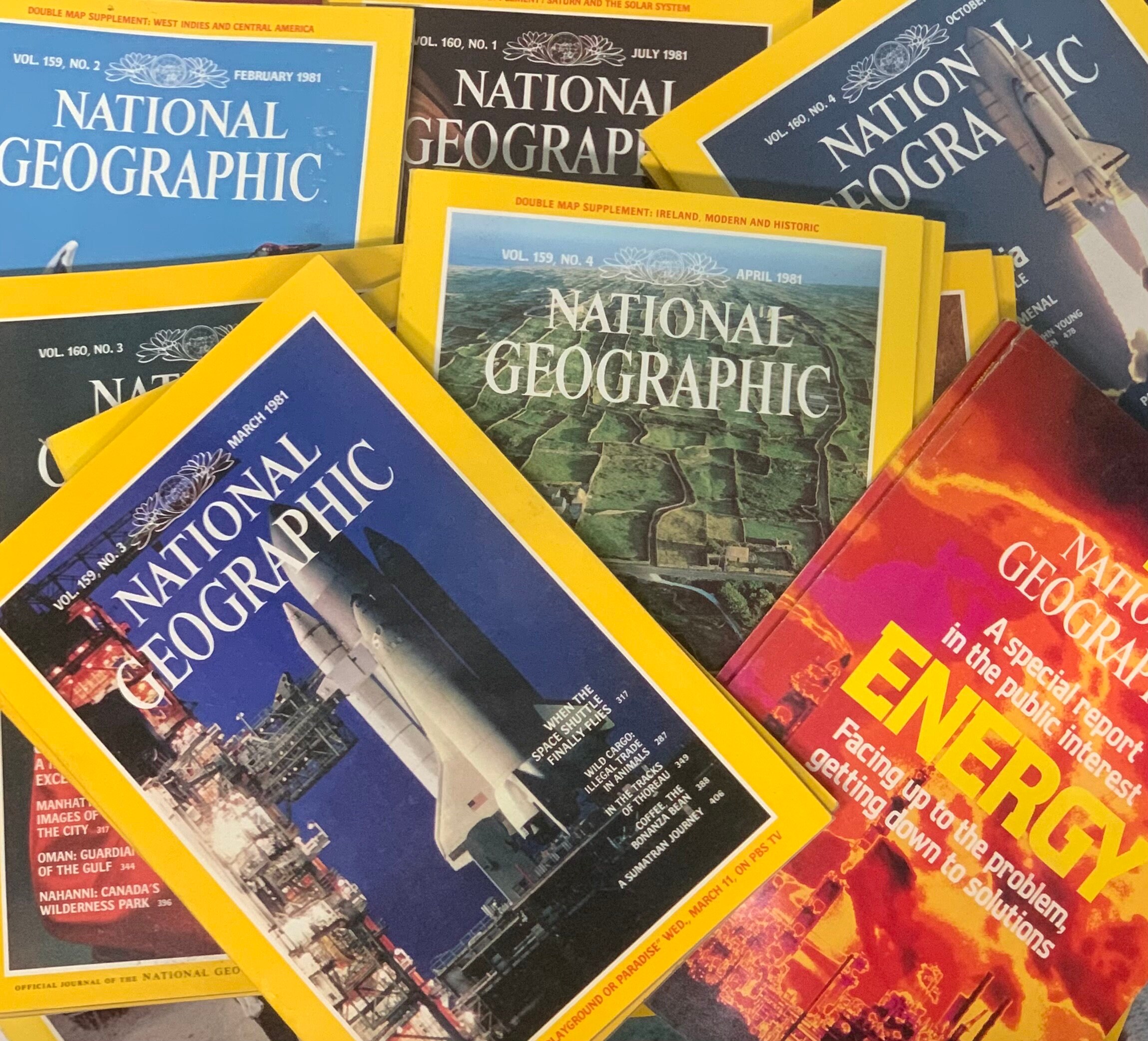 Vintage National Geographic Magazines Lot of 3 Random Etsy