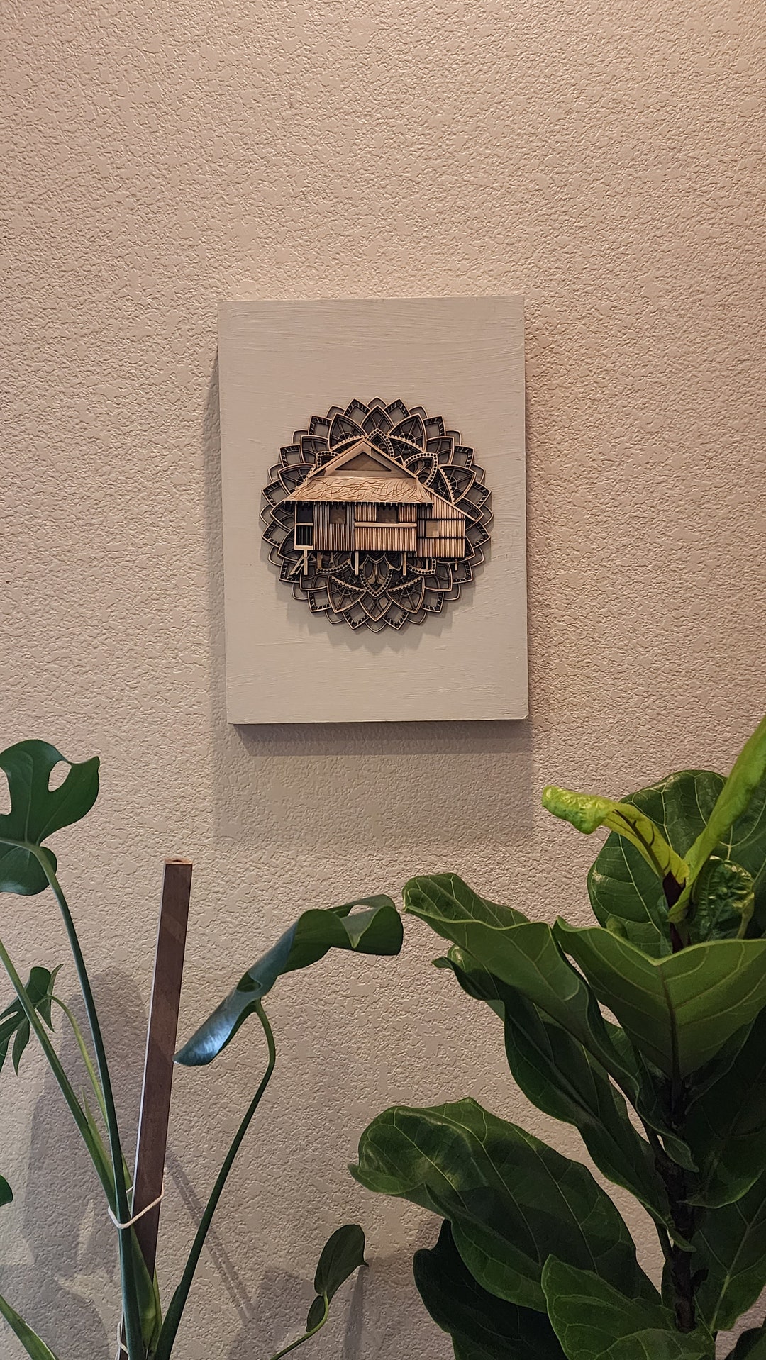 Filipiniana Bahay Kubo Mandala Framed Art Home Decor Philippines