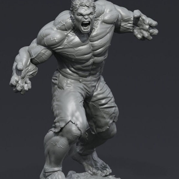 HULK 3d print statue marvel stl model dc comic hero miniature model kit digital file.