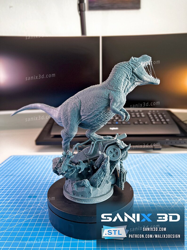 Jurassic Park Resin Miniature Model Kit Movie Statue Unpainted 110mm Etsy