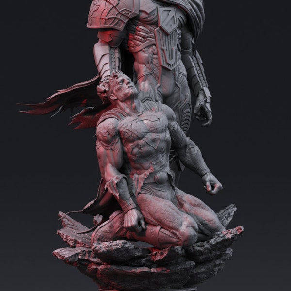 DUEL 3d print statue marvel stl model dc comic hero miniature model kit digital file.