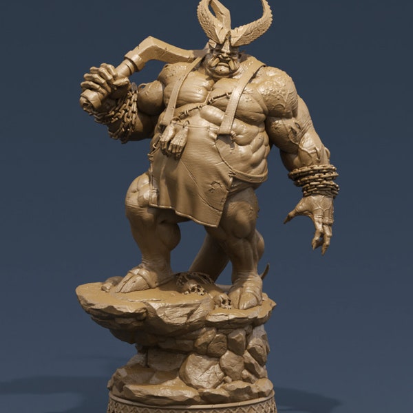 OGRE BUTCHER 3d print statue marvel stl model dc comic hero miniature model kit digital file.