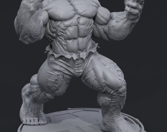 HULK statue 3D Marvel modèle stl dc héros de la bande dessinée kit de modèle miniature fichier numérique.