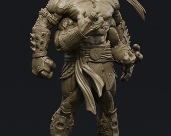 Mortal Kombat GORO resin miniature DC Model kit wargaming hammer sci-fi 100MMmm Model kit