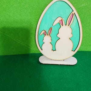 Easter eggs bunny with stand 1