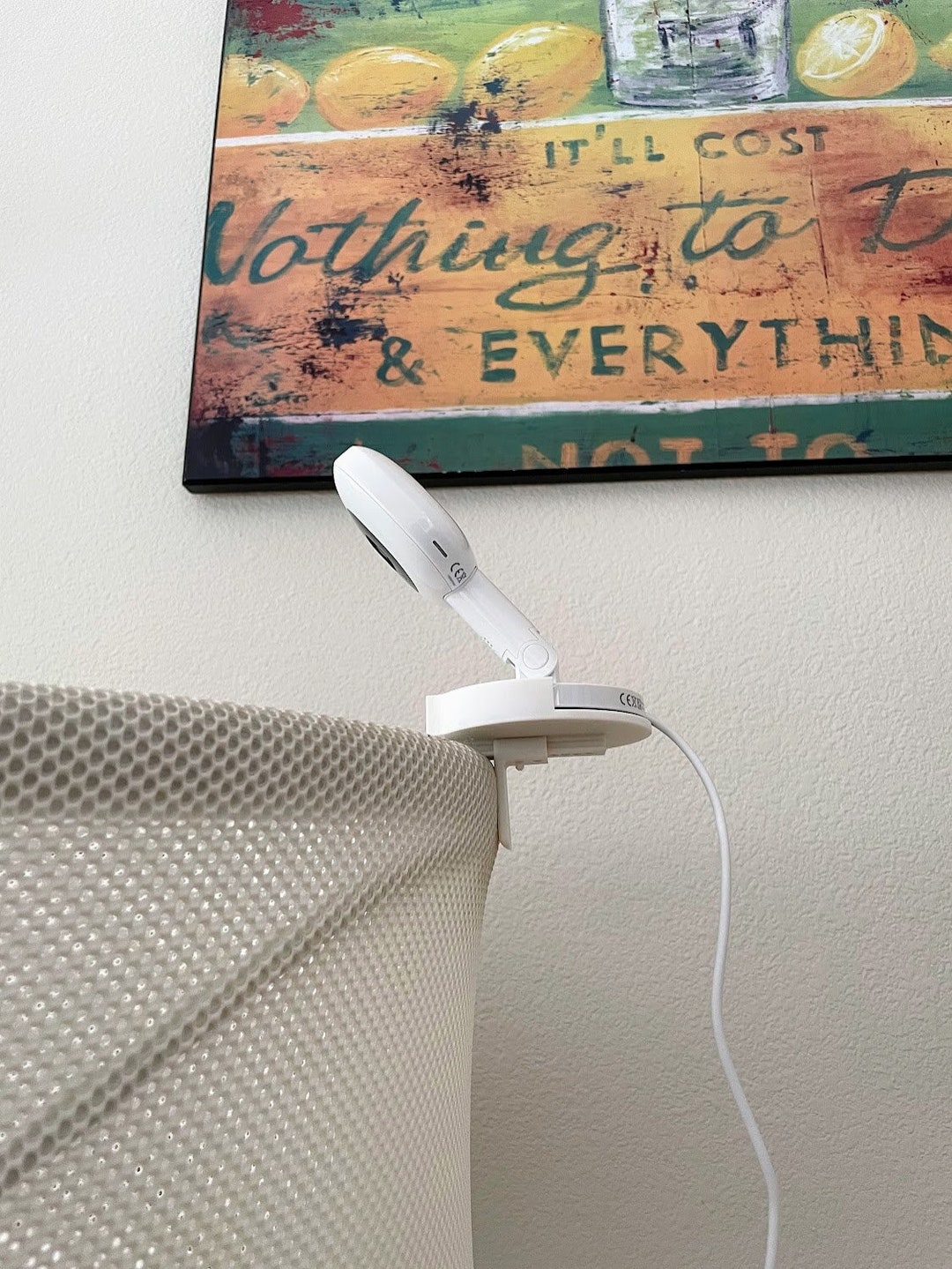 Adjustable Nanit Mount for Travel, Cribs, Pack N Plays, SNOO to Clip Nanit Pro Flex