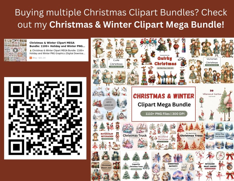 Watercolor Nutcracker Ballet Clipart: Christmas Ballerinas (PNG Digital Download) image 8