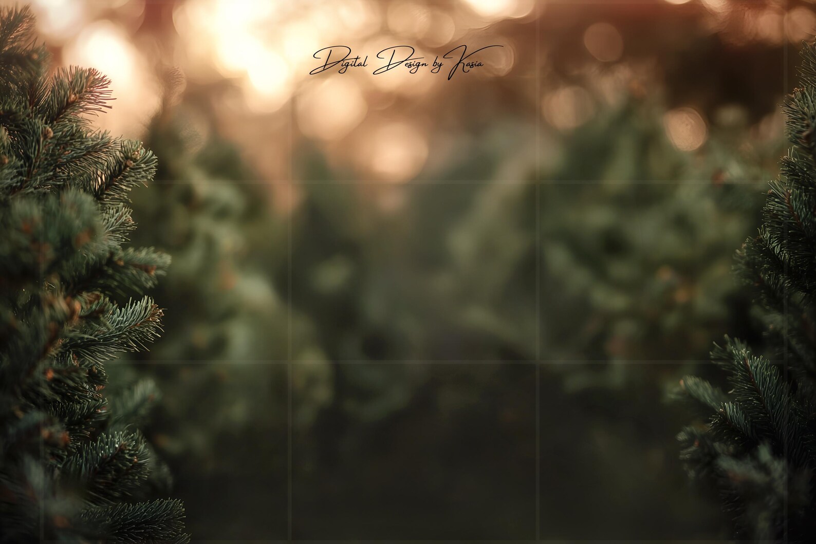 Christmas Tree Farm Digital Backdrop: Winter Holiday Bundle (JPG) - Etsy