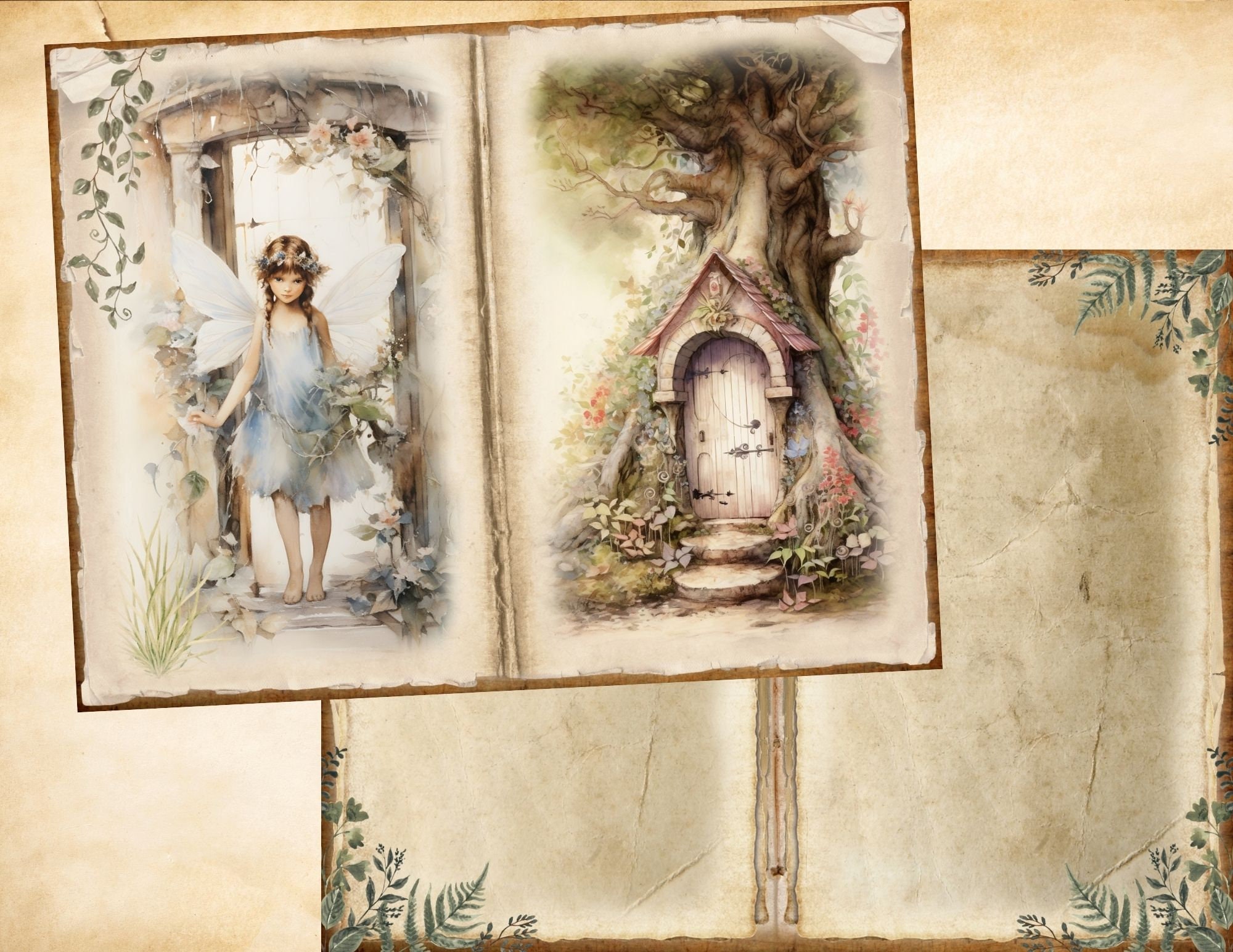 Forest Fairy Junk Journal Kit, Printable Fairy Journaling Pages ...