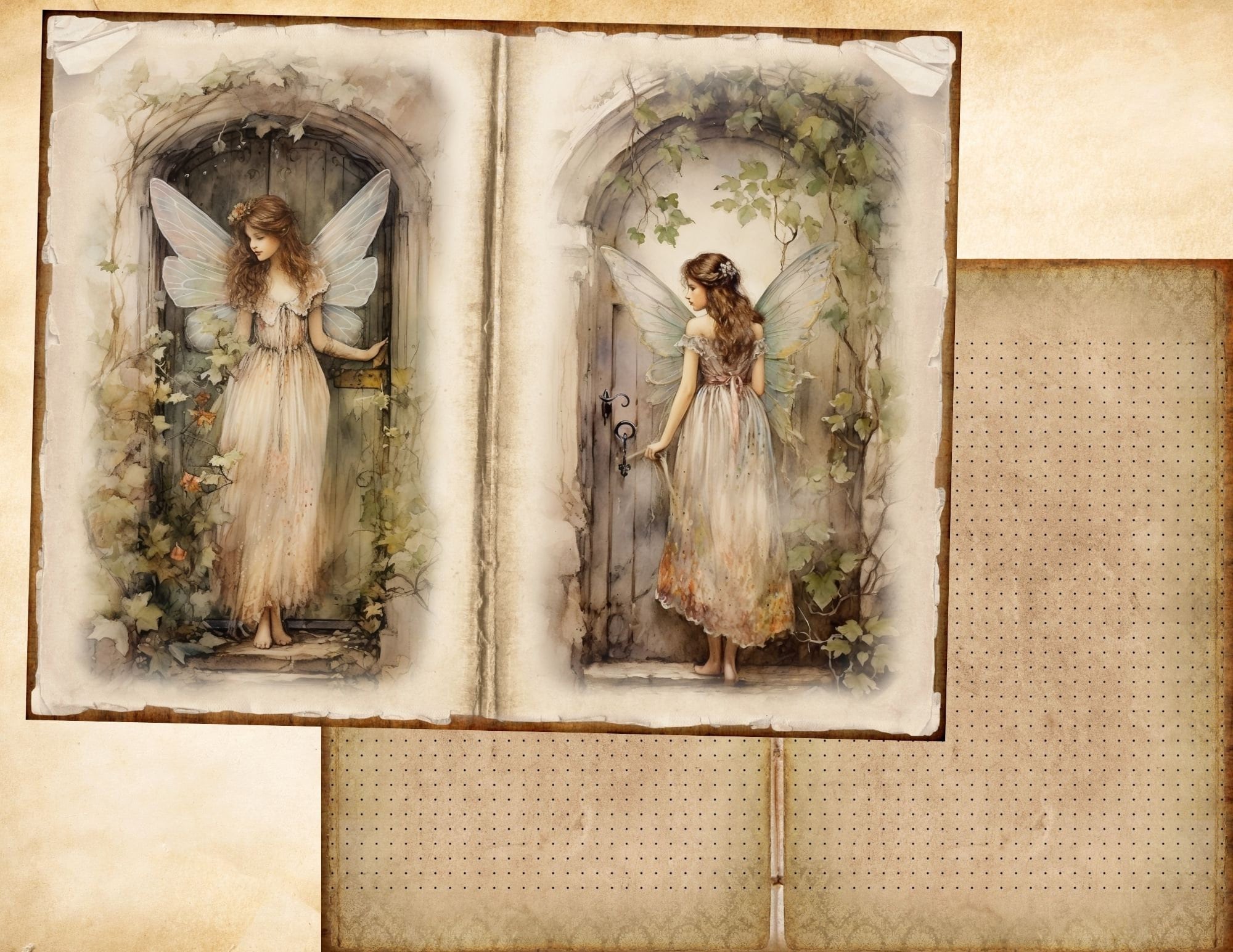 Forest Fairy Junk Journal Kit, Printable Fairy Journaling Pages ...