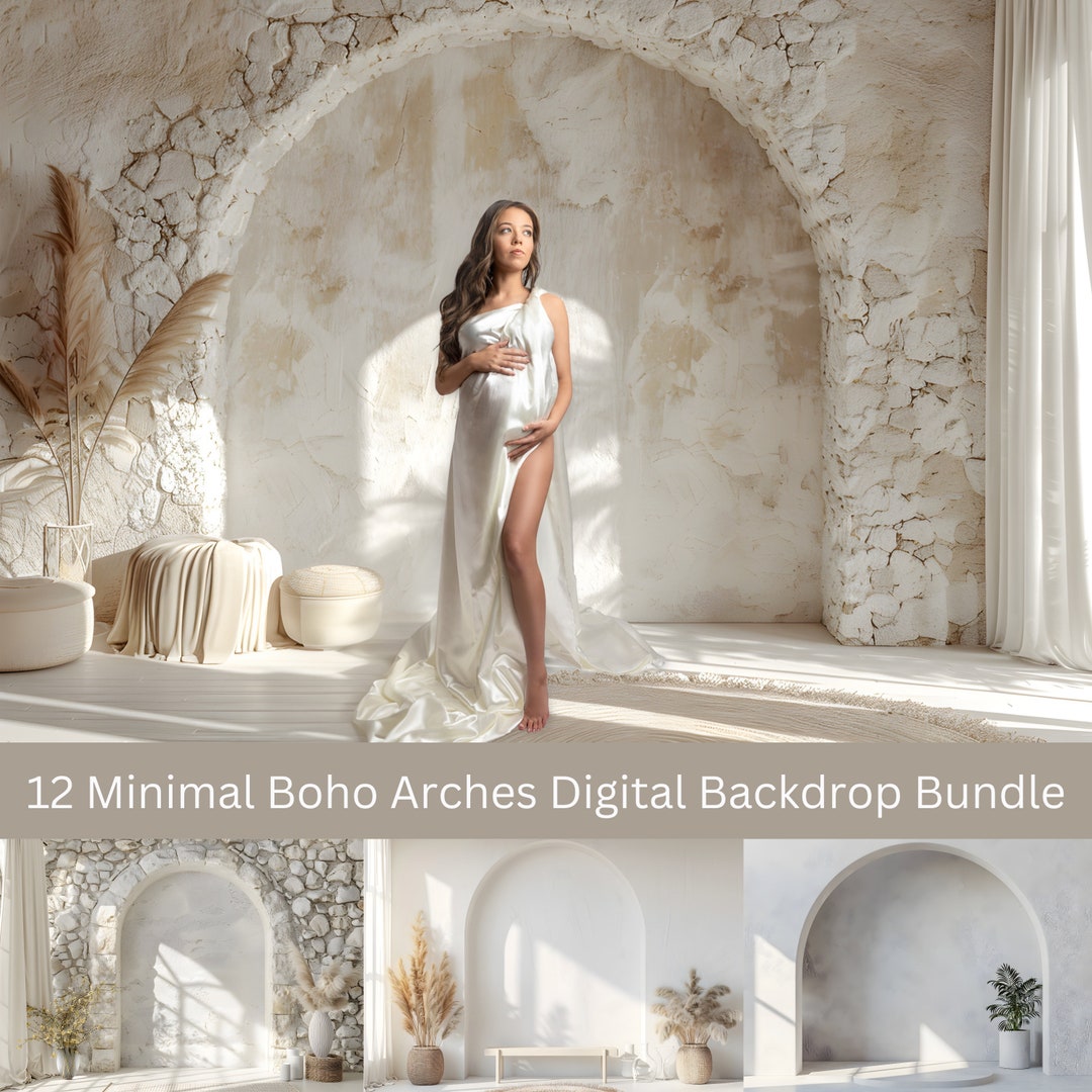Boho Arch Maternity Digital Backdrop Bundle (digital Download) - Etsy