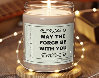 May The Force Be With You Scented Soy Candle - Star Wars Gift