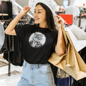 Punk Rock Kitty | Heavyweight Unisex Crewneck T-shirt
