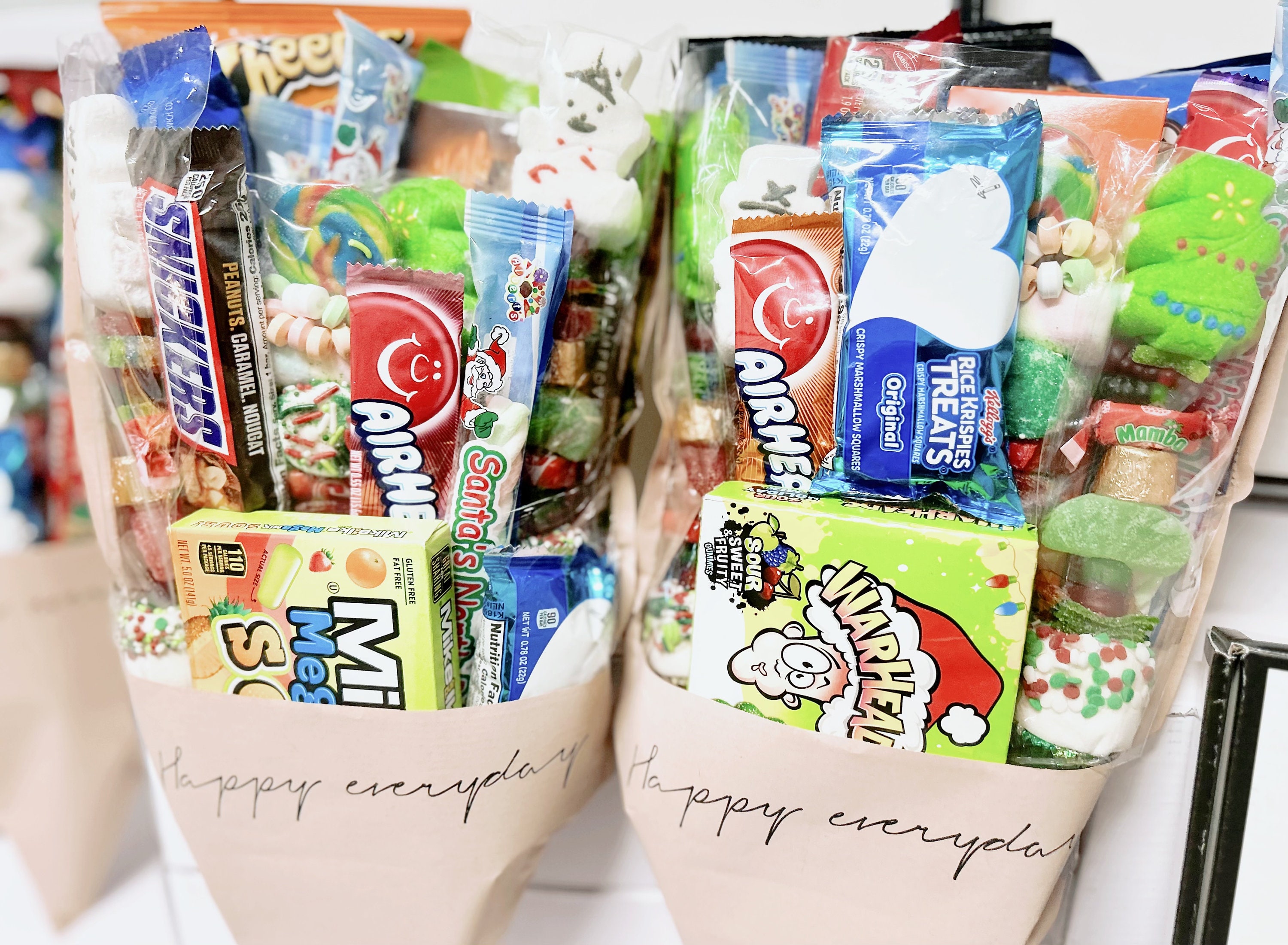 Large Christmas Candy Kabob/treat Gift Bouquet W/ Gift Box fast