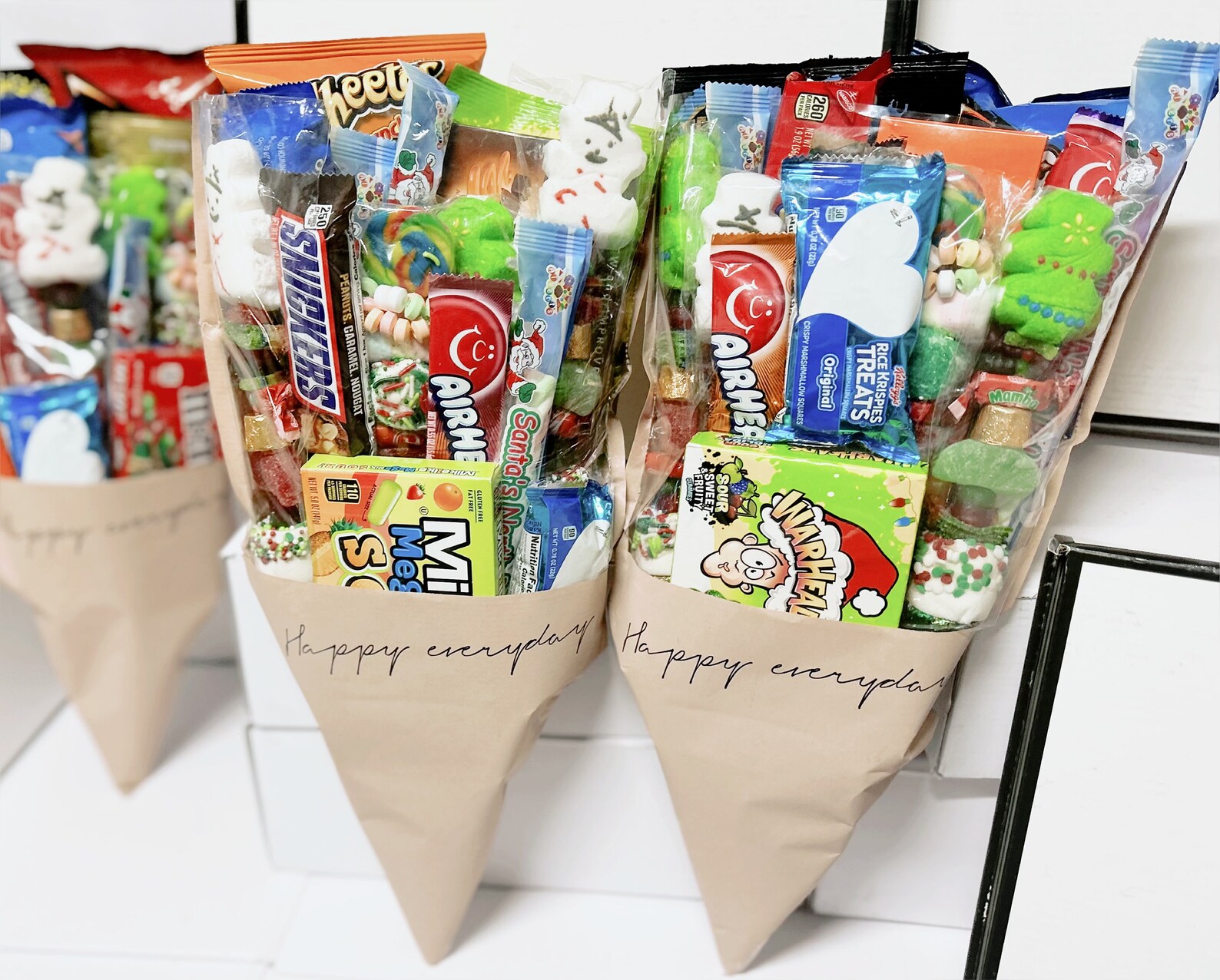 Large Christmas Candy Kabob/treat Gift Bouquet W/ Gift Box fast