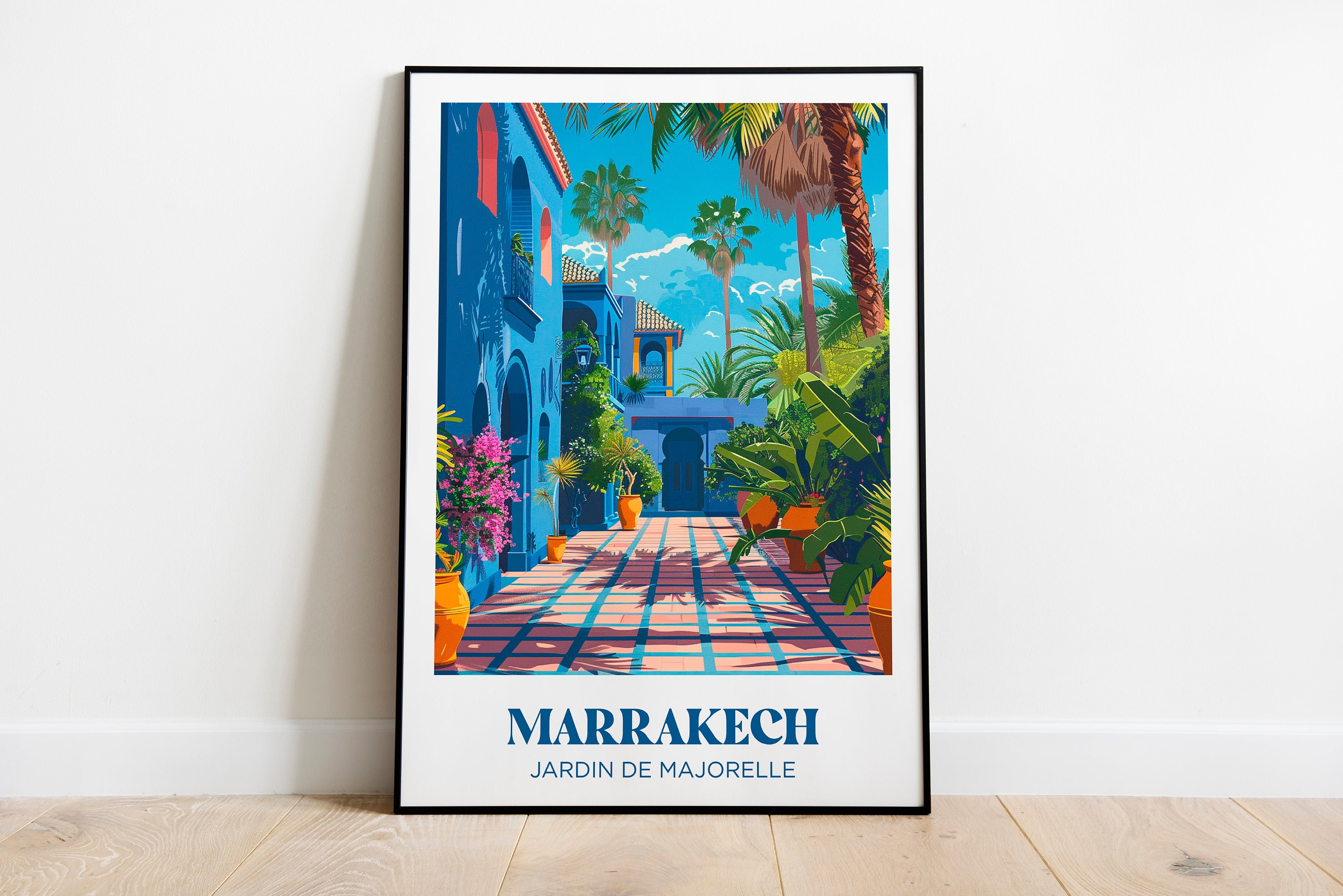 Affiche de Marrakech, Maroc - Décoration murale vintage – This Art World Affiche de Marrakech, Maroc - Décoration murale vintage – This Art World