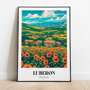 Provence Travel Poster,French Provence Wall Art Print,Provencal farmhouse Painting Illustration,Printable French Watercolor Home Decor