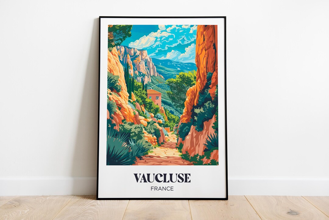 Provence Travel Poster, Provence Art Print, Provence Illustrated ...
