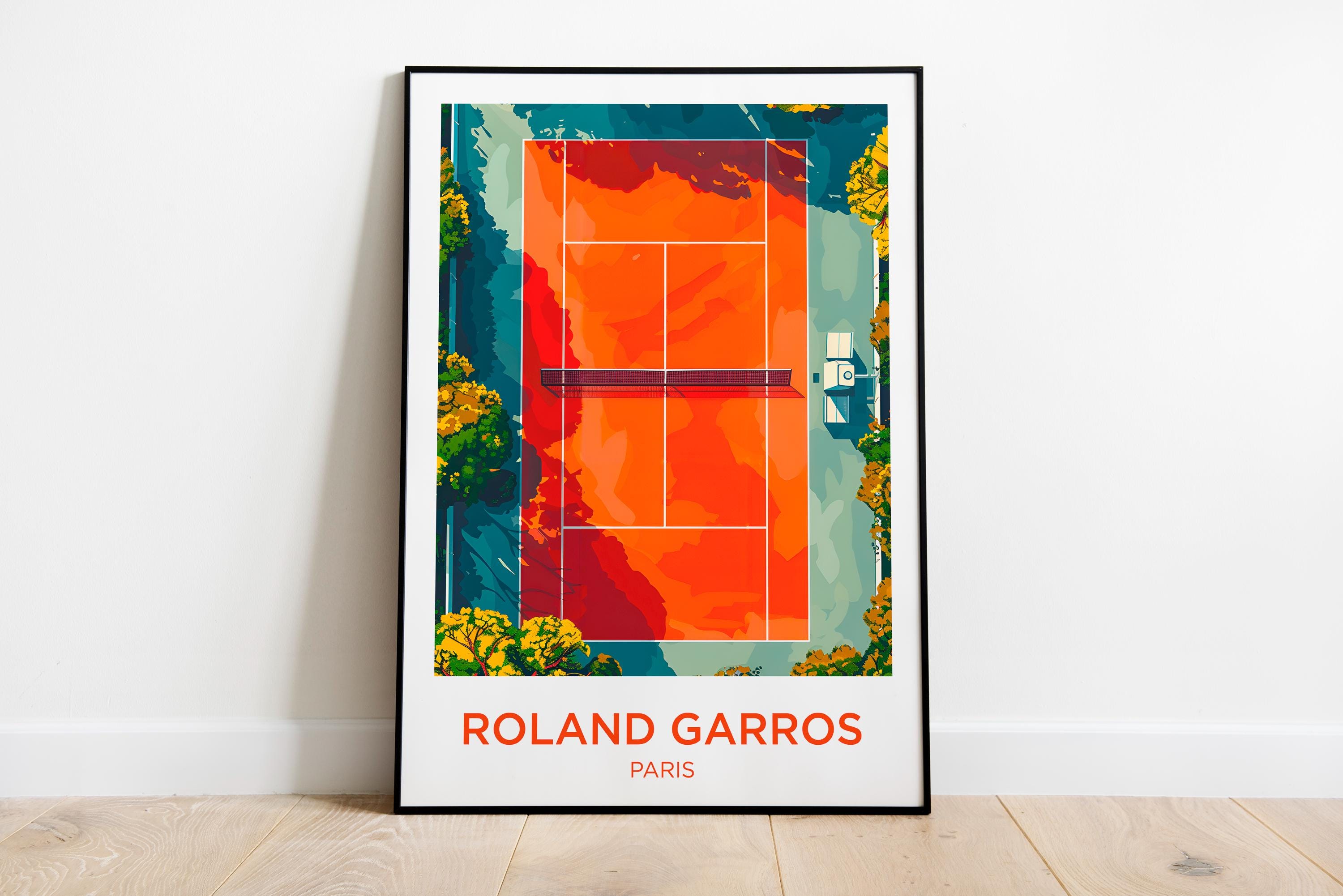 Arman affiche originale Roland Garros art abstrait abstraction Tennis Sport art