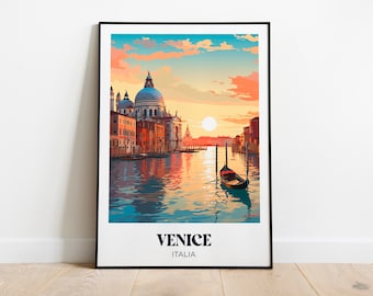 Venice, Italy Poster - Venice Illustration - Venice Travel Poster - Venice Italy Travel Gift