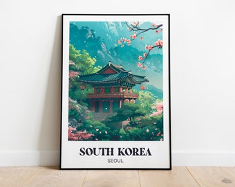 Tokyo Travel Poster, Japan Wall Art Print, Street Painting Illustration,Printable Tokyo Watercolor Home Decor