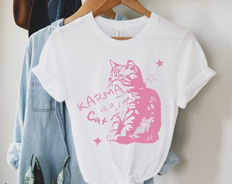 Karma es una camisa de gato, camisa Karma, camisa Taylor, camisa de gato, camisa de gato Karma, camisa Taylor Karma, camisa Swift, camisa Swift Karma