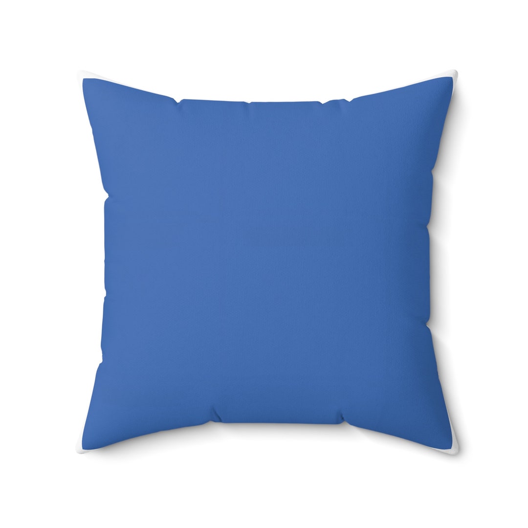 Dark and Light Blue Pillow Personalised Pillow Polyester Etsy