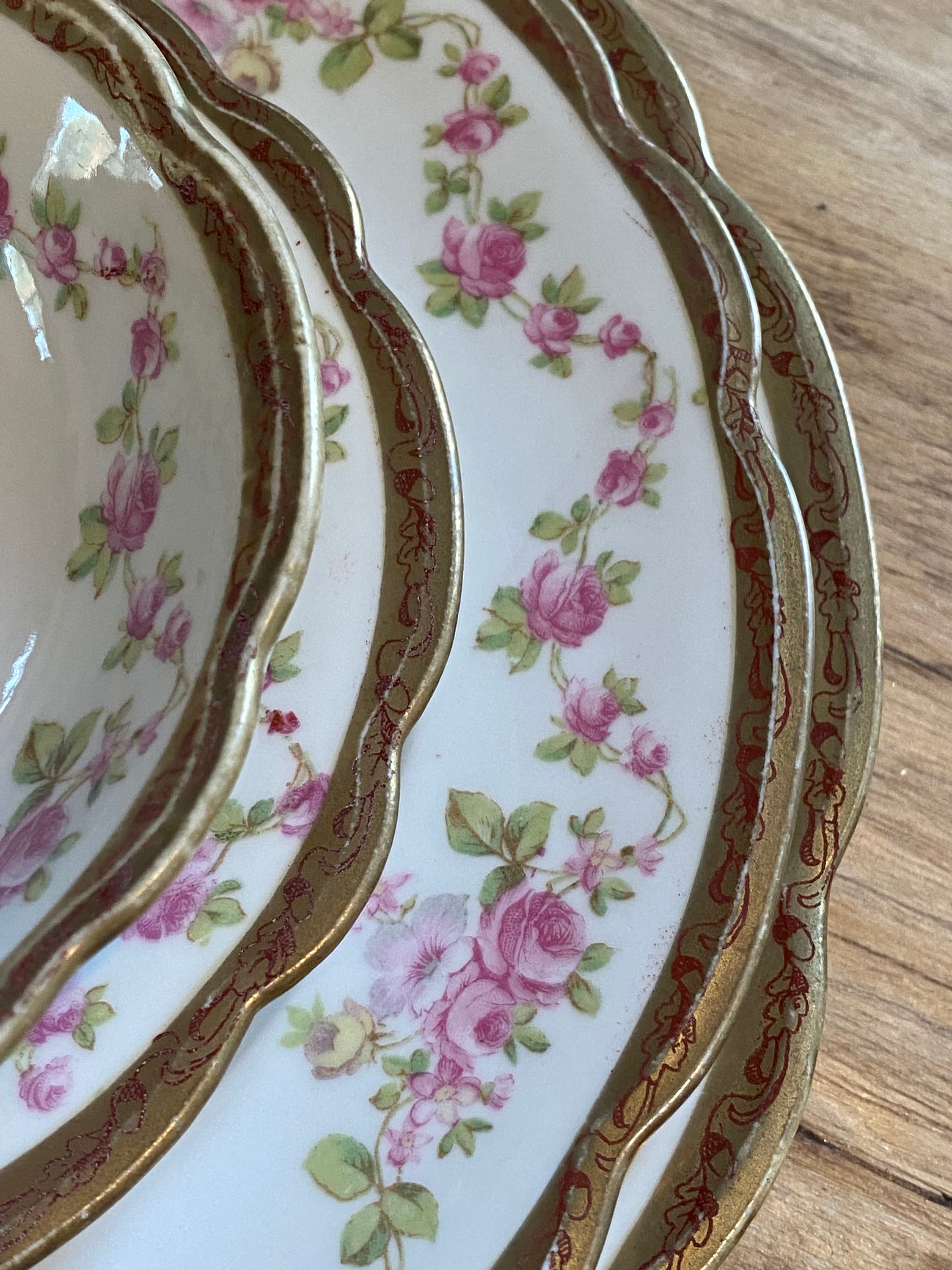 Antique M.Z. Austria Fine Porcelain China Dish Set - Etsy Antique M.Z. Austria Fine Porcelain China Dish Set - Etsy