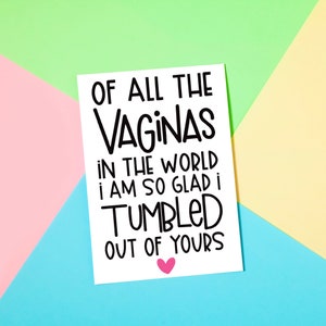 Funny Rude Card for Mum