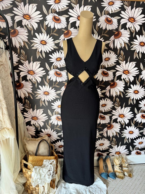 sachin and babi light blue dress Long Diamond Backless Dress White by Nicola Finetti For Hire