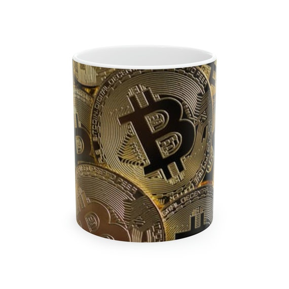 Bitcoin Mug, Cryptocurrency Mug, Coffee Mug, Investment Gift, Mug, Drinkware, Chainlink Mug, Crypto Mining, Finances, Financial Markets,Cash