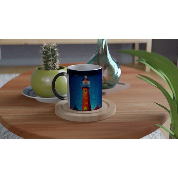 The Lighthouse Coffee Mug, Drinkware, Coffee Cup, Coffee Mugs, Home and Kitchenware, Coastal Drinkware, Novelty Gift Mug, Coffee Accessories