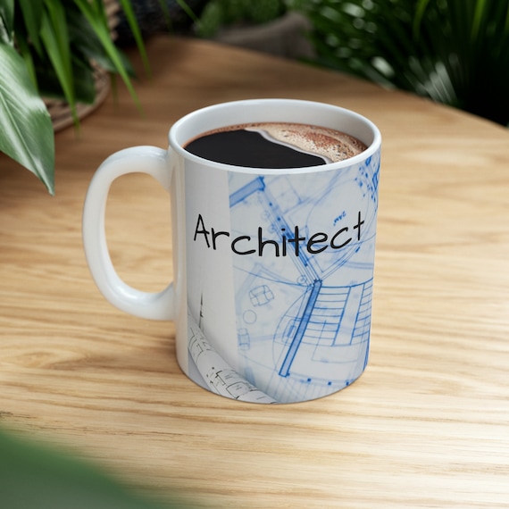 Architect Mug, Architectural Gift Mug, Architectural Gift, Blueprint Maker Gift, Blueprint Coffee Mug, Architectural Professional, Architect