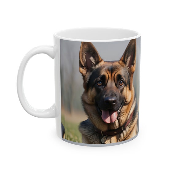 German Shepherd Ceramic Mug, 11oz
