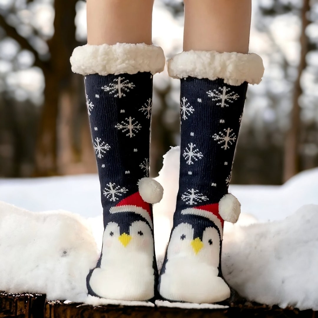 Cozy Christmas Socks / Soft Plushy Socks Thermal Socks Etsy