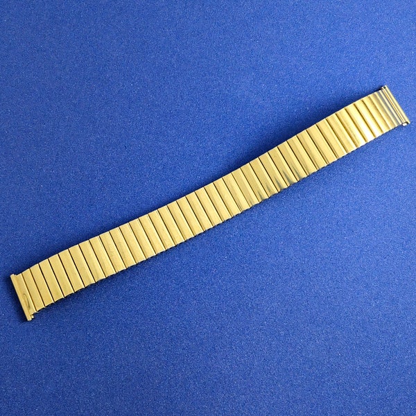 Vintage Fixo-Flex Watchband - Flexband/Expandable - Goldplated & Stainless Steel Strap Band - 1960s - Beautiful - Retro Fashion