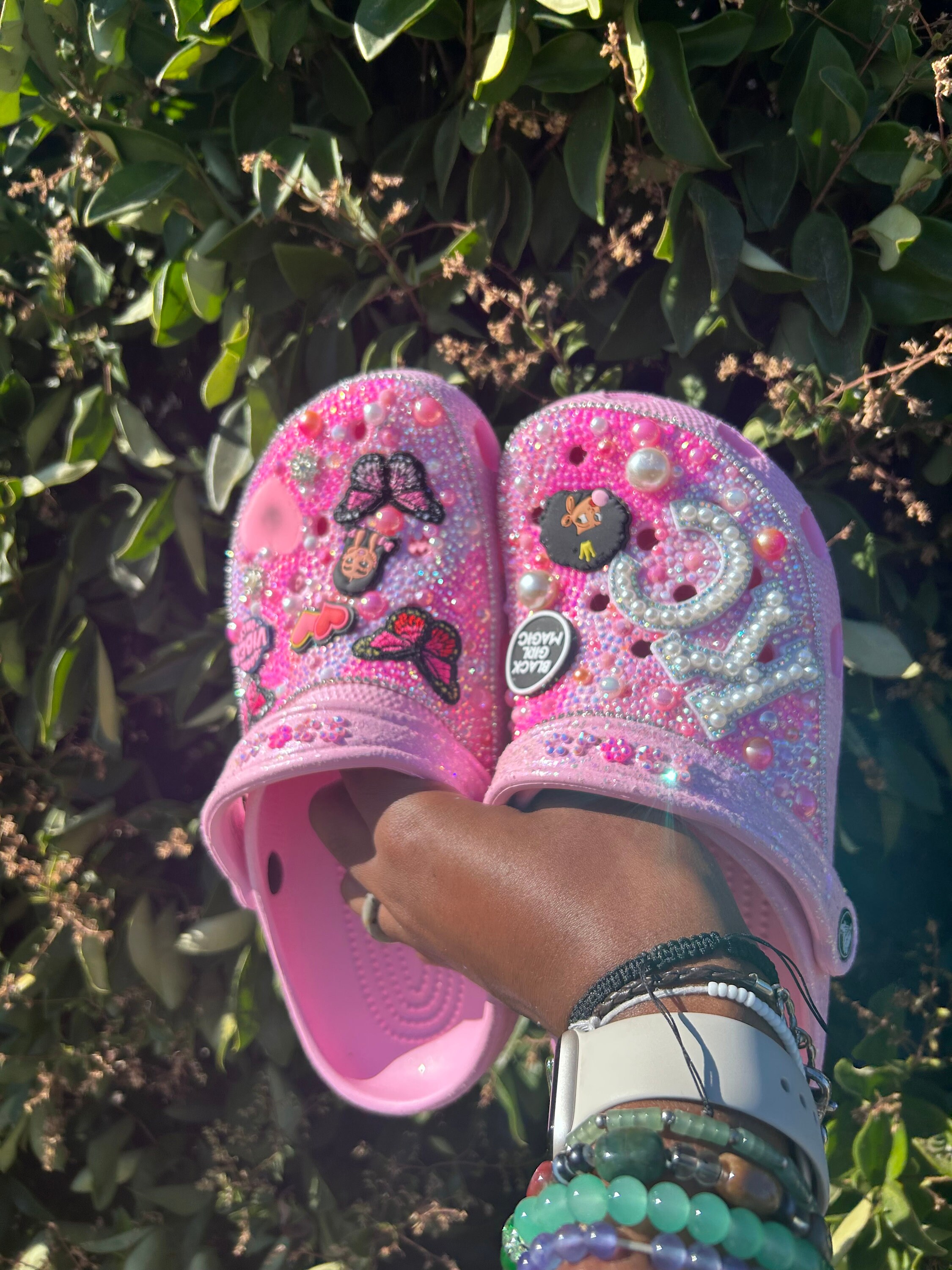 Custom Bling Black Girl Magic Crocs Etsy UK